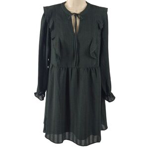 Loft Long Sleeves  Green Women's Dress